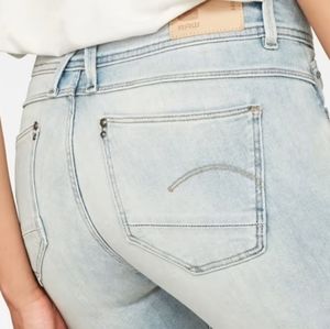 Women's GStar Raw Lynn Mid Skinny women's Dark Indigo jeans